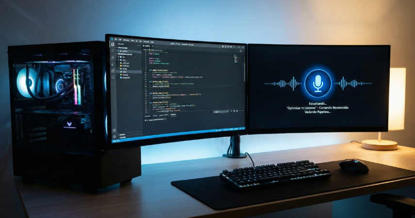 Asistente de voz de limpieza